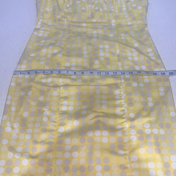 Calvin Klein Size 12 Yellow Polka Dot Dress - Picture 8 of 8